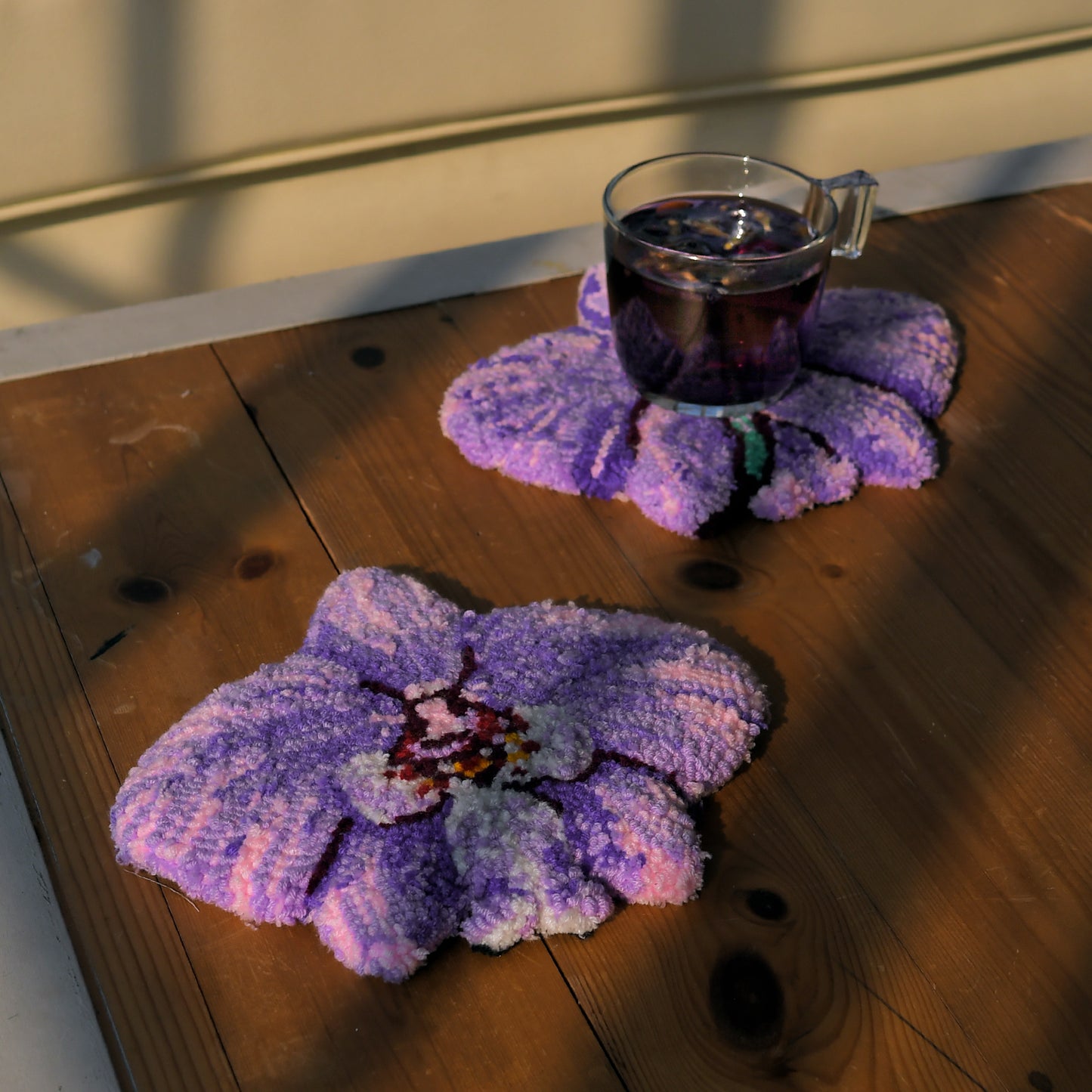 Phalaenopsis schilleriana coaster set